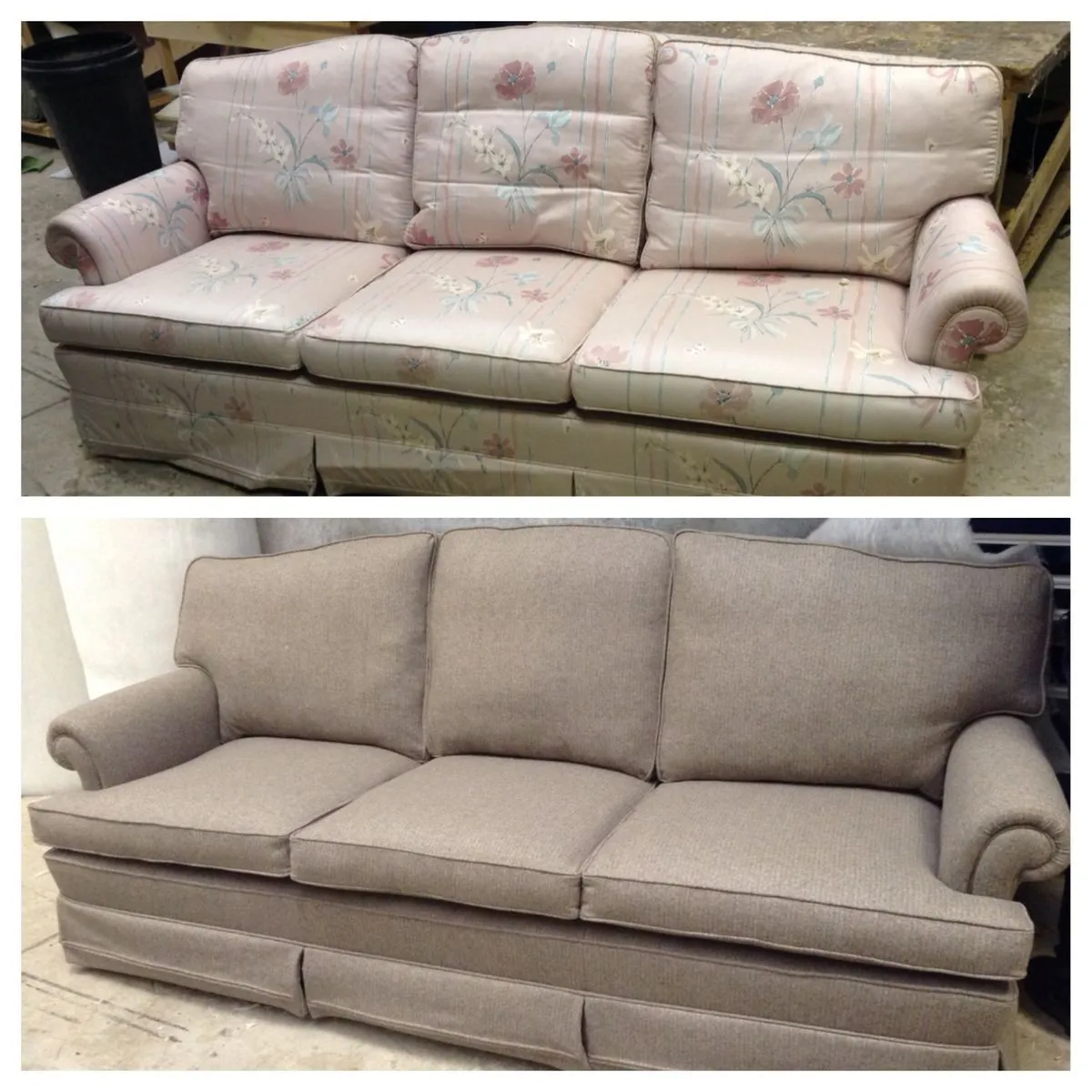sofa recovering result Al Quoz workshop